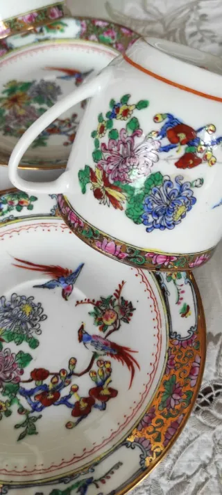 Set 4 Tazze da Tè Porcellana China