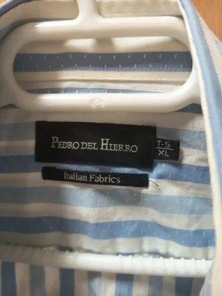 Camisa Pedro del Hierro Rayas Azul Talla L