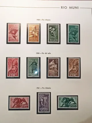 Colección 590 sellos Colonias Españolas antiguos.