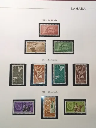 Colección 590 sellos Colonias Españolas antiguos.