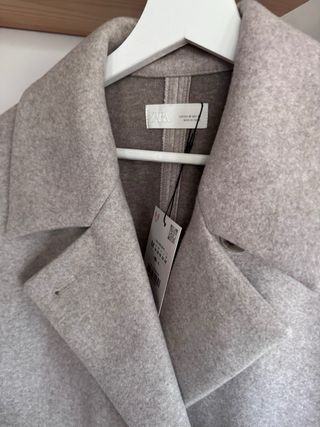 Abrigo cruzado Zara Beige Talla M