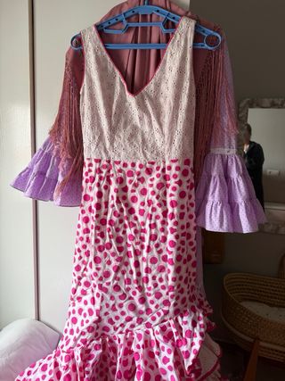 Traje Flamenca Rosa