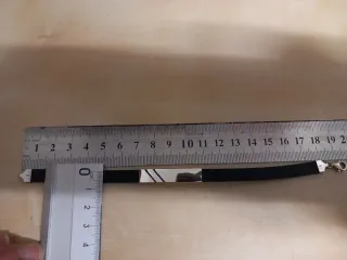 Pulsera caucho y plata