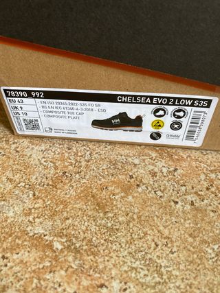 Zapatos Seguridad Helly Hansen T.43. Nuevo