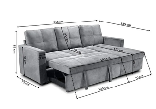 OFERTA - HERMOSO SOFÁ CAMA CON ARCÓN