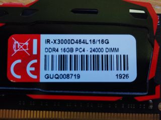 IRDM X RAM DDR4 16GB 3000MHz  CL16-18-18