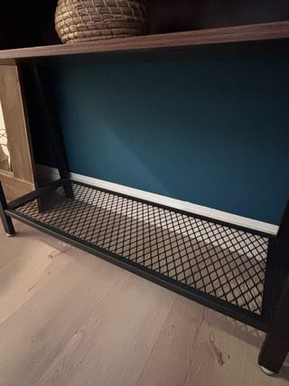 Mueble recibidor madera y metal