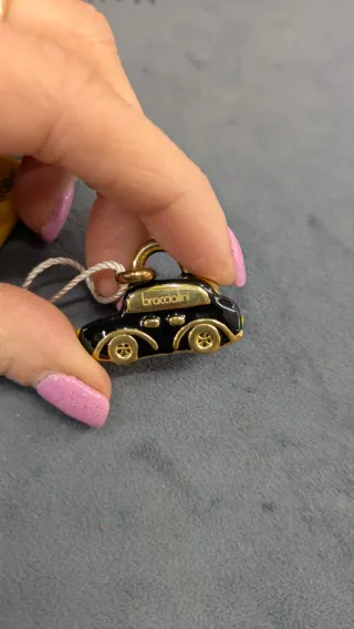 Charm Braccialini auto nero dorato