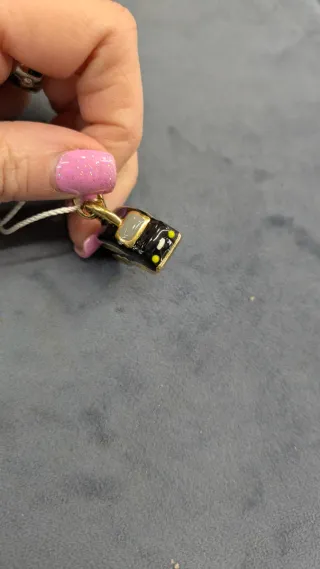 Charm Braccialini auto nero dorato