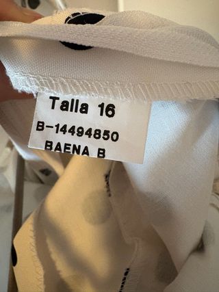 Traje Flamenca Blanco Lunar Negro