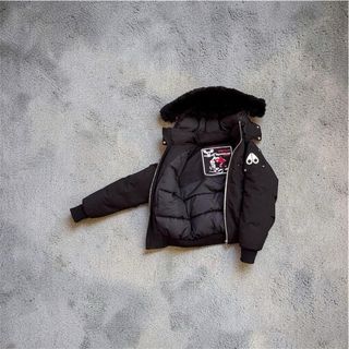 Moose Knuckles Giacca Nera con Cappuccio