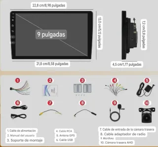 ANDROID 15 Radio 2din Sin uso plasticos sin quitar