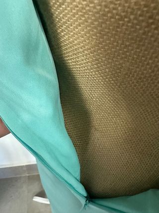 Vestido Kira verde azulado manga acampanada
