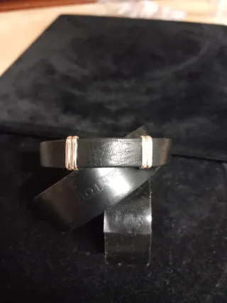 Pulsera Piel y Plata