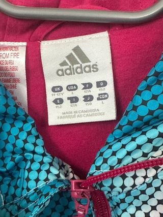 Chaqueta Adidas Vintage Azul y Rosa