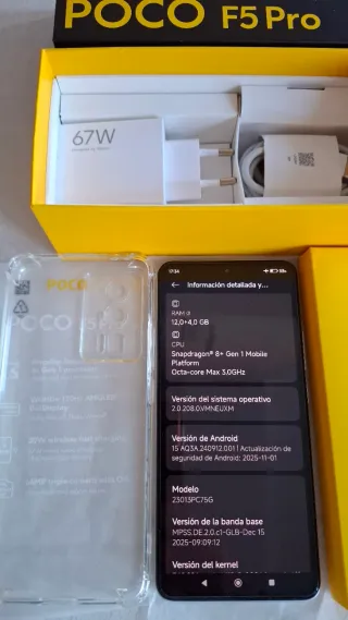 Poco F5 Pro 12+256GB Blanco 5G Xiaomi