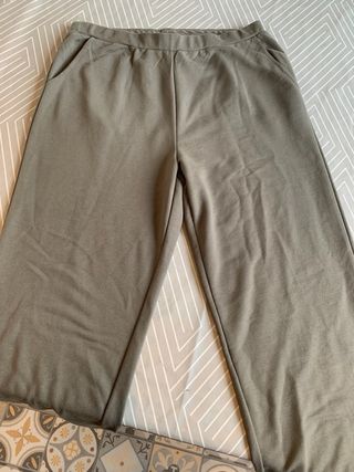 Pantalón chándal mujer verde oliva italiano nuevo