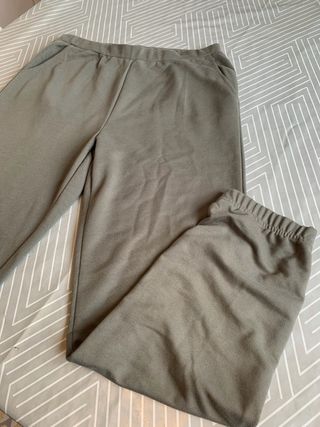 Pantalón chándal mujer verde oliva italiano nuevo