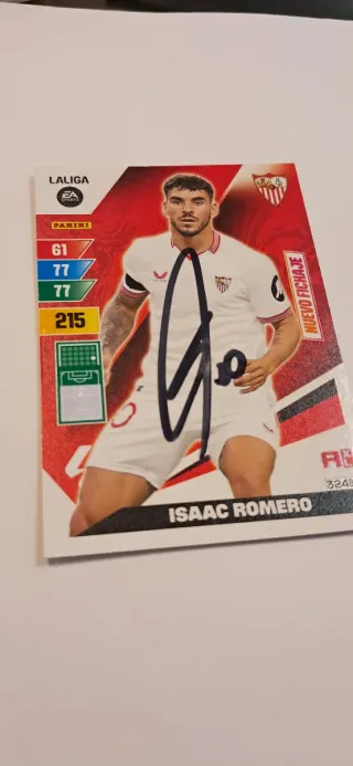 Cromo Isaac Romero Firmado La Liga Panini