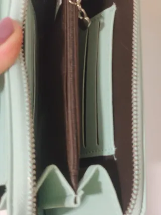 Bolso monedero verde