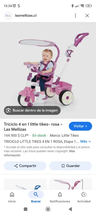 Triciclo infantil rosa