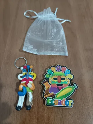 Llavero/Imán Ecuador Artesanía