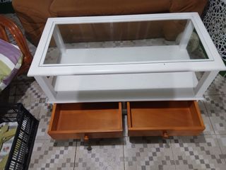 Mesa de centro madera y cristal