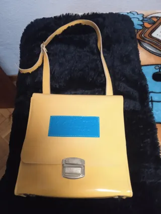 Mochila Retro Amarilla Estilo 70s/80s