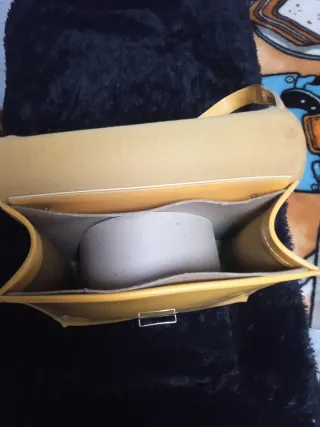 Mochila Retro Amarilla Estilo 70s/80s