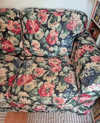 Funda IKEA Ektorp 3 plazas flores Lingbo