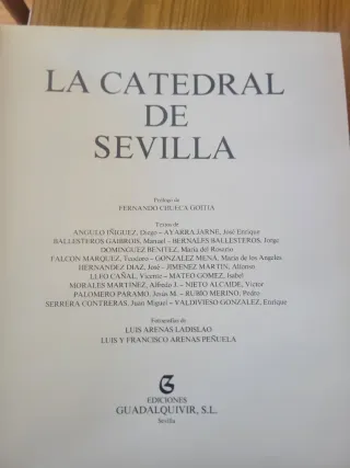 Libro La Catedral de Sevilla