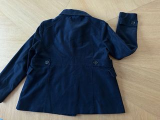 Chaqueta Gabardina corta Zara azul marino