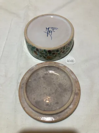 Portagioie tondo ceramica decorata a mano