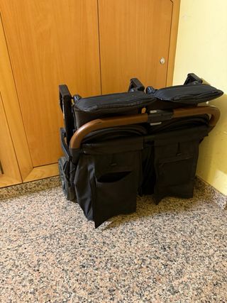 Carro doble plegable