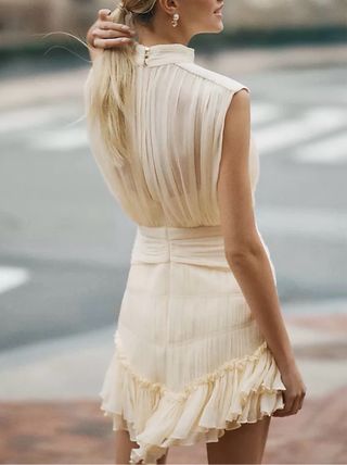 Vestido corto Shona Joy beige