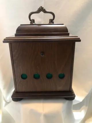 Orologio da tavolo Mauthe vintage in legno