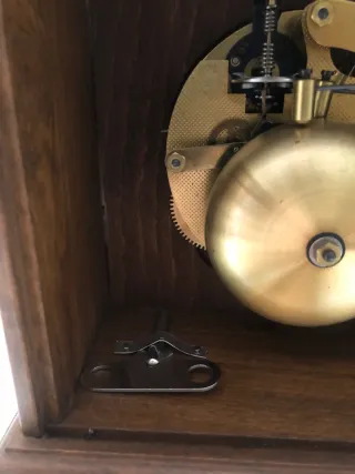 Orologio da tavolo Mauthe vintage in legno