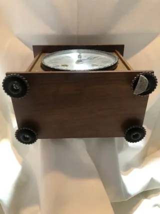 Orologio da tavolo Mauthe vintage in legno