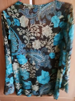 Camisa gasa EDOR.A multicolor pedrería M