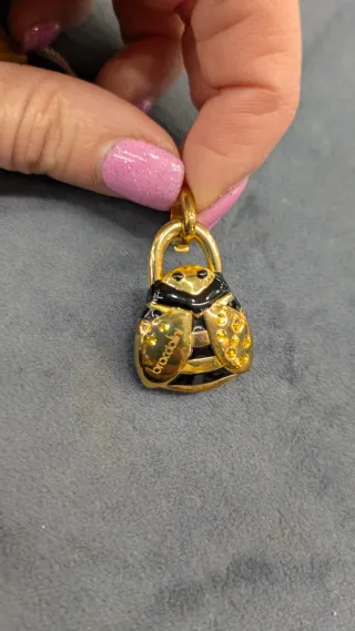 Charm Braccialini in argento dorato