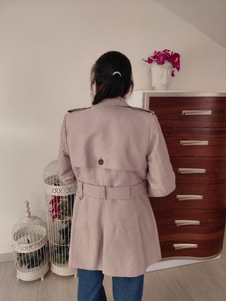 Gabardina Zara Beige Vintage