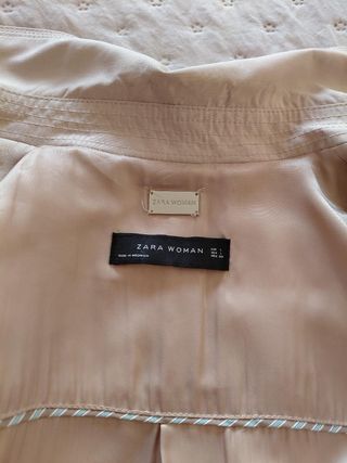 Gabardina Zara Beige Vintage