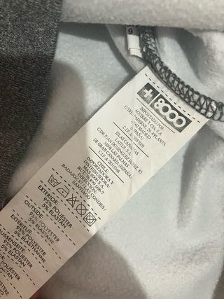 Sudadera +8000 Hombre Talla M Gris