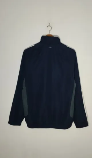 Chaqueta Deportiva Adidas Azul Marino y Gris