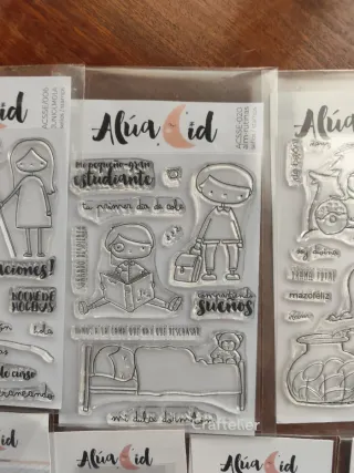 Lote sellos Alúa Cid scrapbooking