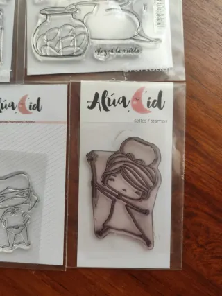 Lote sellos Alúa Cid scrapbooking