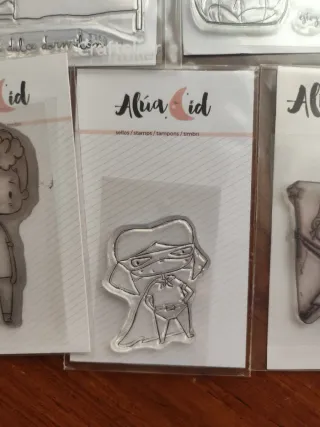 Lote sellos Alúa Cid scrapbooking