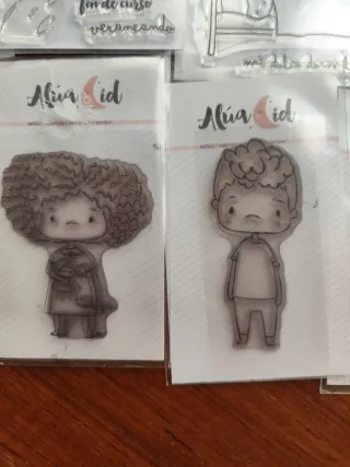 Lote sellos Alúa Cid scrapbooking