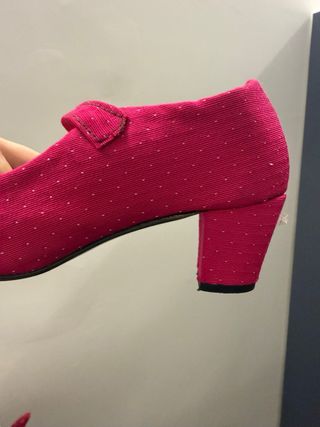 Vestido Fallera Niña Rosa y Plata