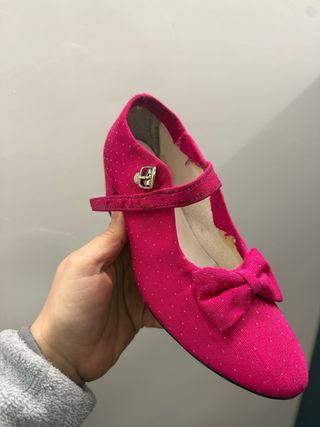 Vestido Fallera Niña Rosa y Plata